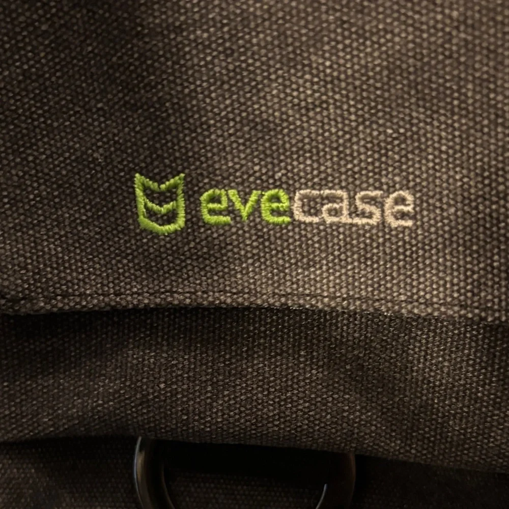 Black Canvas Backpack for Camera
